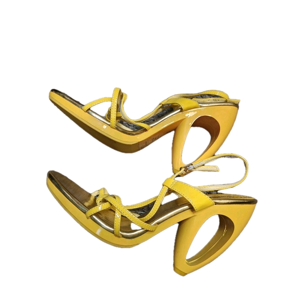 Yellow Strappy Women's Heels